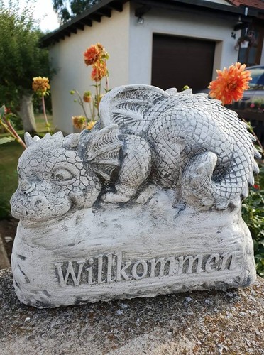 Steinfigur drachen drache - steinfigur,