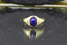Lapislazuli-Goldring aus 333er