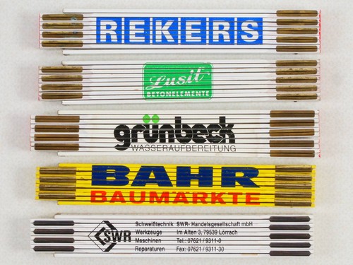Sammlung zollstock rekers - 5x,