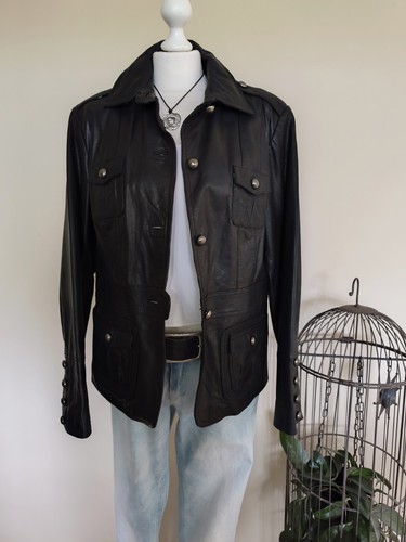 Lederjacke schwarz blazer - 44,
