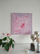 Modernes Bild auf Leinwand, handgemalt, Abstrakt 50x50cm Original,Deko