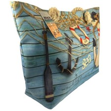 Große Einkaufstasche / Strandtasche , Motiv : Strandmotiv / Maritim , Neu ,Typ 1