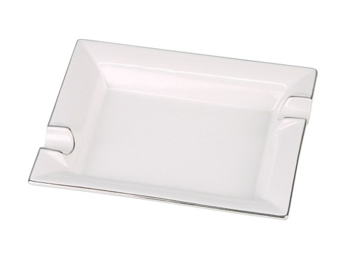Zigarrenascher porzellan weiss - porzellan,