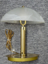 Tischleuchte H38cm Messing Matt E14 Tisch Leuchte Tischlampe 3fach Touchlampe