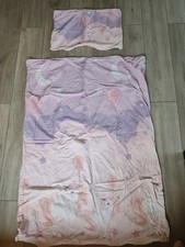 Kinderbettwäsche Einhorn rosa 135x100 cm – Decke & Kissenbezug, süßes Motiv 