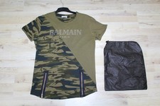 Balmain Runway Palm Angels Camo Army Slimfit Body Zipper Biker Shirt d2,dg,XL