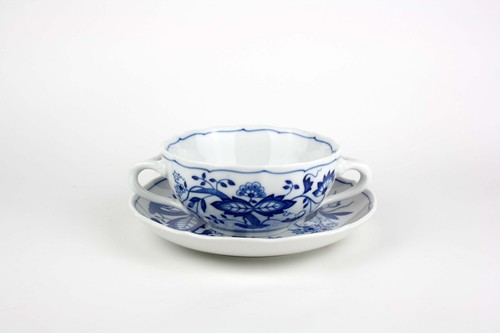 Suppentasse mit untertasse - suppentasse,