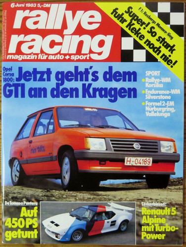 Rallye racing 83 - rallye, 06/83
