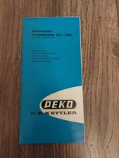 Original Preisliste Peko Verdecke 1971 für Deutz Fendt Eicher IHC  Hanomag u.a.