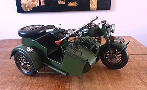Großes militär motorrad - militär,
