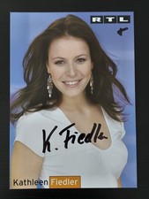 Kathleen Fiedler Original Autogramm Deutsche Schauspielerin Sturm Der Liebe RTL