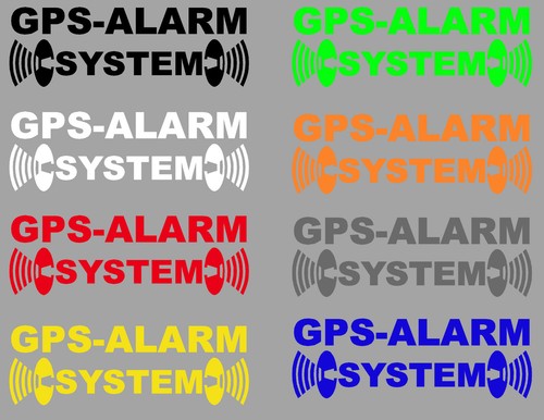 Aufkleber gps alarm - gps, system