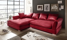 Big Sofa verschiedene Farben rot weiss grau beige Ecksofa Kunstleder Megasofa