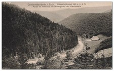 AK Großbreitenbach Thüringen Panorama Bahnpost Ilmenau 1918