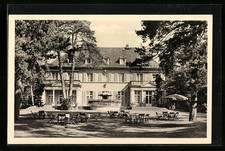 Ansichtskarte Berlin-Wannsee, Blick auf das V.B.B.-Heim mit Außenbestuhlung 