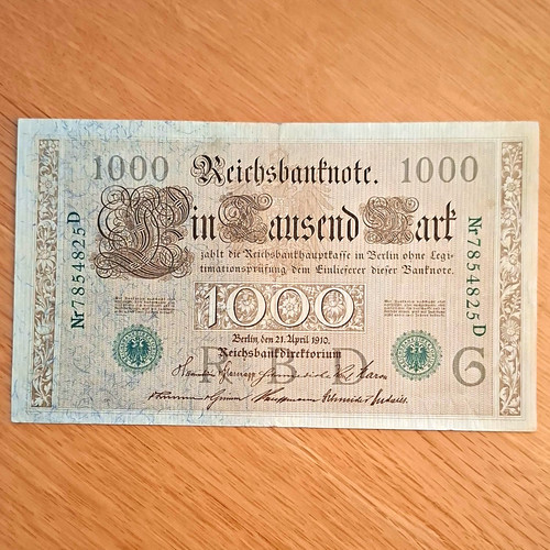 Reichsbanknote deutsches reich - reichsbanknote,