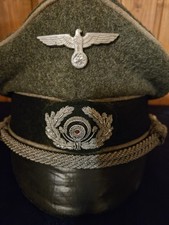 Wehrmacht Schirmmütze Offizier Entnazifiziert Feldgrau