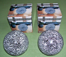 2x Dekokugel Kugel Spiegel Mosaik Glas Silber Dekoration Ø10cm Spiegelkugel