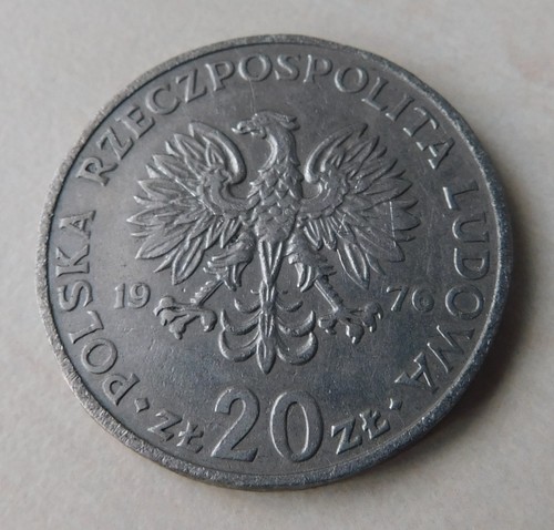 Zloty polen 1976 kursmünze - 20,