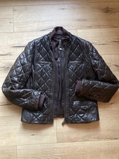 Damen Lederjacke Peuterey Le Cuir – echtes Leder, Größe 46, dunkelbraun