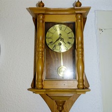 Ruhla UMF DDR Pendeluhr Holz – mechanisch mit Pendel & Schlüssel defekt (1005)