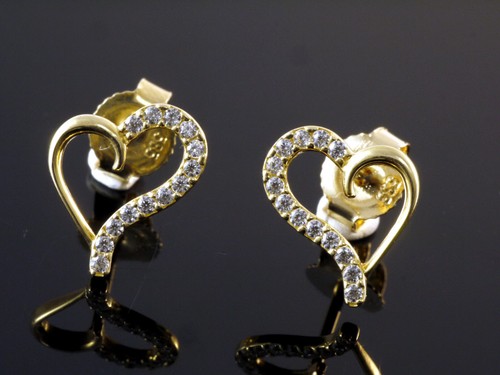 585 gold herz ohrstecker 1 - gold,