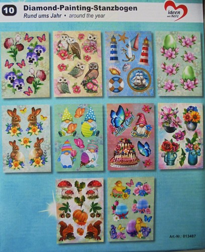 Stanzbogen sticker diamond - stanzbogen/sticker,