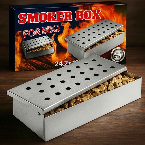Edelstahl räucherbox - edelstahl,