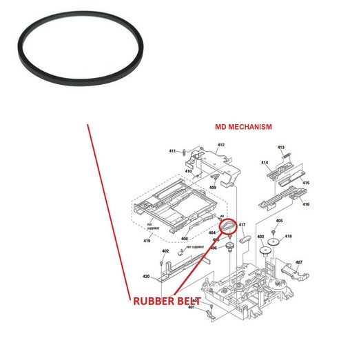 Mini disc loading - disc, rubber