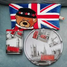 London Set: Kissen Tablett Dose 