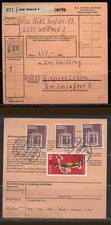 P461# Bund Paketkarte von 6395 Weilrod 3 vom 16.06.1978 nach DDR Gispersleben
