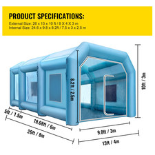Aufblasbare Lackierkabine