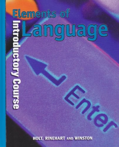 Holt elements language - holt,