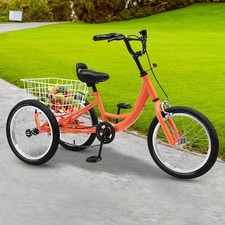 16" Dreirad Trike Cruise Fahrrad für 7-10 Jahre Kinder mit 3 Rädern & Korb NEU