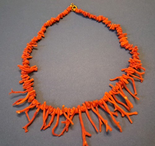 Vintage kette echte - echte, rote