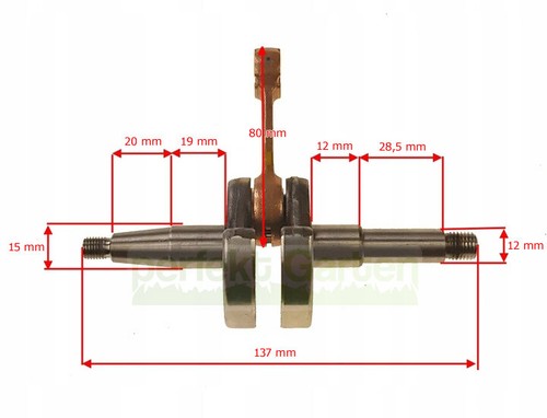 Kurbelwelle für demon 58t - kurbelwelle,