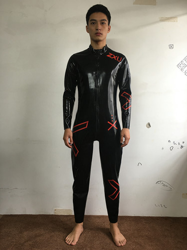 100 latex catsuit rubber - latex,