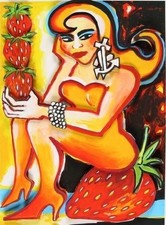 Elvira Bach handsigniert