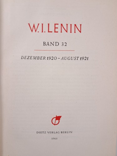 Lenin werke band dez - lenin,