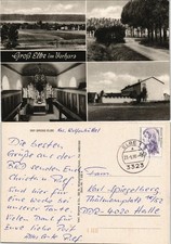 Ansichtskarte Groß Elbe-Baddeckenstedt Straße, Umland, Kirche 1862