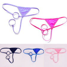 Herren Dessous Micro Thong Open Crotch Mini O-Ring G-String Sexy Unterwäsche  ◆