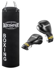 Profi Box-Set Boxsack Sandsack Punching Boxhandschuhe 80x30cm ungefüllt black