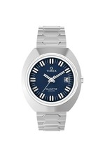 Timex Q Gents 1972 Time Machine Reissue 39mm Edelstahlarmband Uhr TW2Y33100