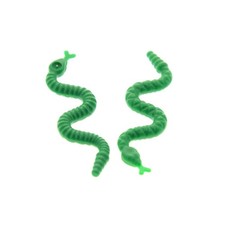 2x Lego Tier Schlange grün