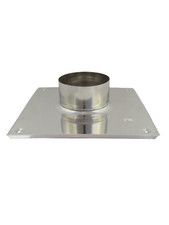 Edelstahl Schornstein Grundplatte einwandig Ø 100 - 200 mm Kamin Sanierung Fuß