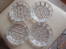 4 Stk. Dessertteller Kristall