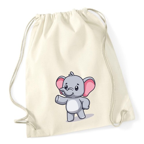 Turnbeutel elefant comic - elefant,
