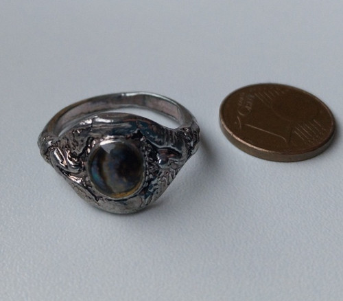 Vintage ring silber farben - vintage-ring, *