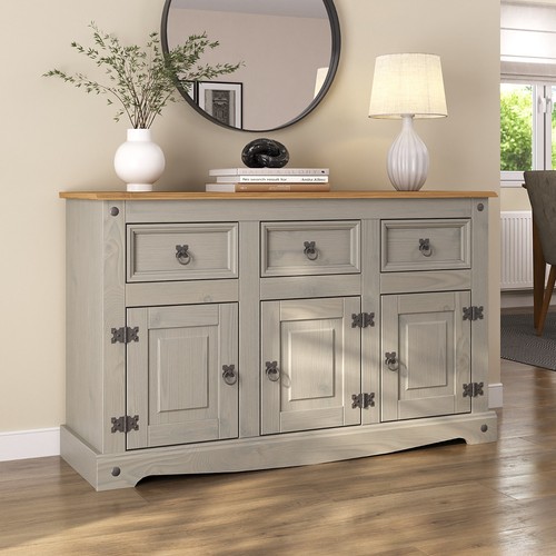 Sideboard corona grau türig - corona, 3-türig