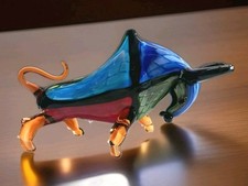 XL Stier Skulptur Glas Figur